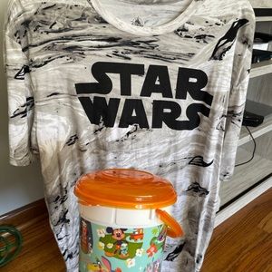 Disney Star Wars Tee & Parks Popcorn Bucket